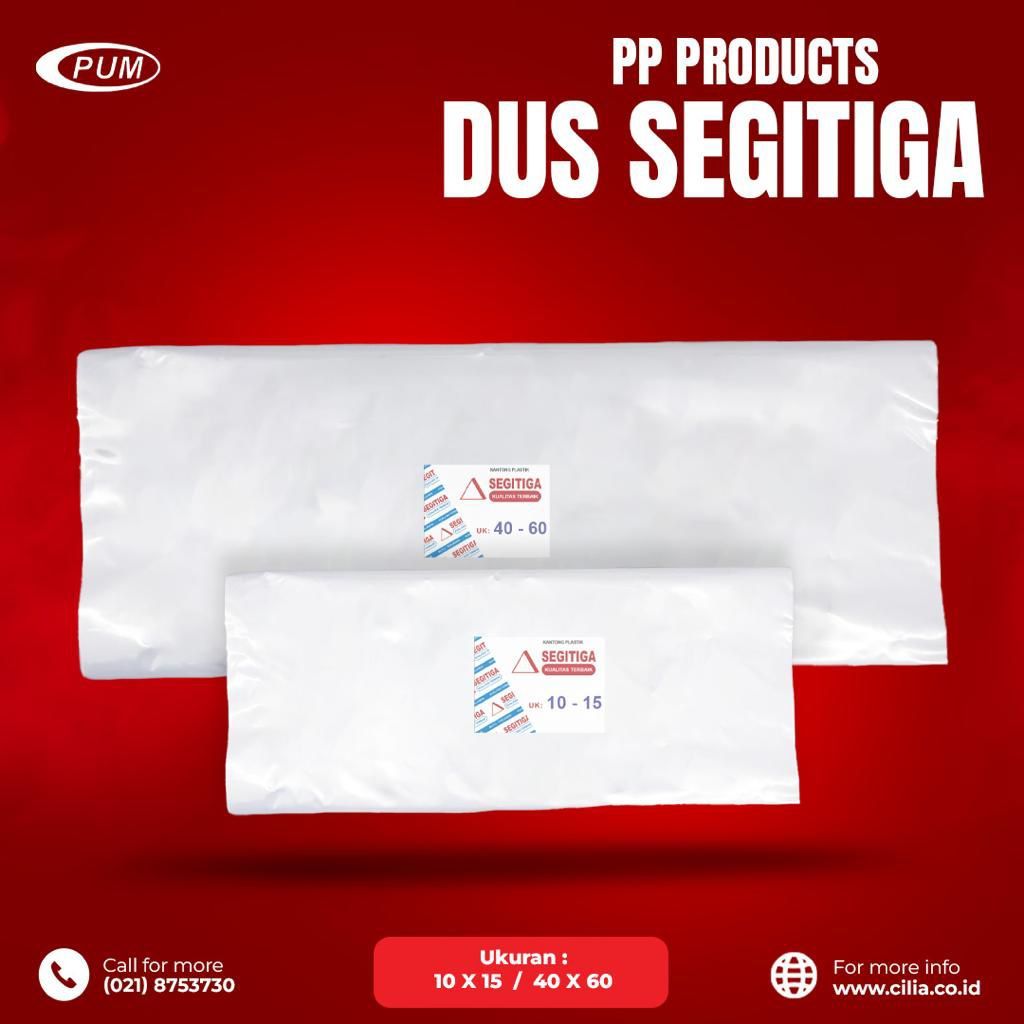 Plastik Laundry PP Murni Merek Segitiga 500gram 40X60 CM TEBAL 30 MICRON
