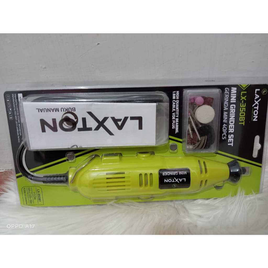 LAXTON mini grinder gerinda mini BLISTER set LX350BT MURAH LARIS