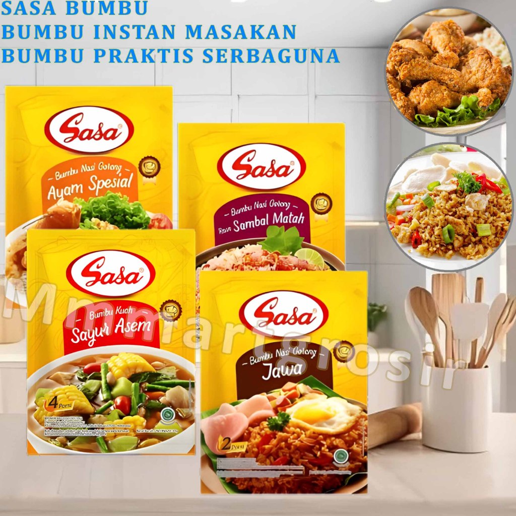 

Sasa Bumbu / Bumbu Masakan Instan / Bumbu Praktis Serbaguna / Bumbu Varian Rasa
