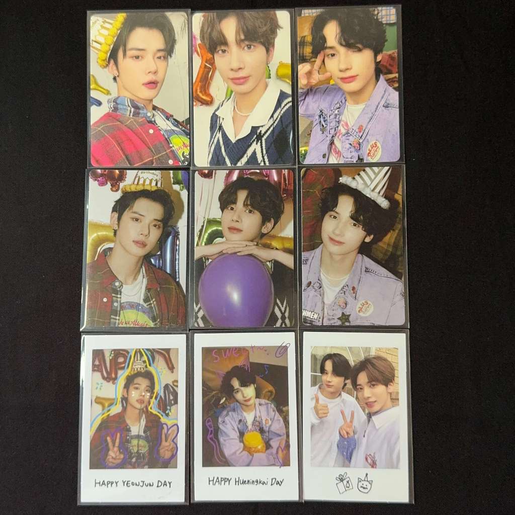 PC Photocard Official TXT Tomorrow x Together Tubatu Yeonjun Soobin Beomgyu Taehyun Huening Kai Deco