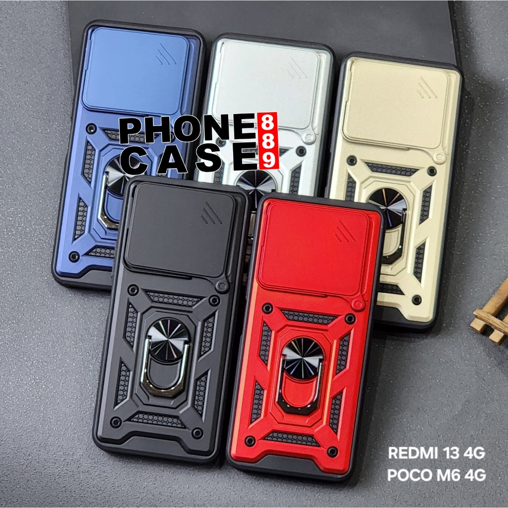 CASE REDMI 13X REDMI 13 4G CASE ROBOT CASE TRANSFORMER SLIDE RING CASE REDMI 13X REDMI 13 4G