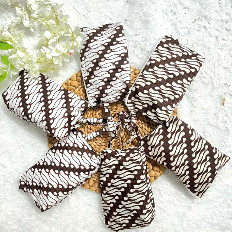SOUVENIR DOMPET POUCH CANTIK BATIK HALUS PREMIUM MURAH