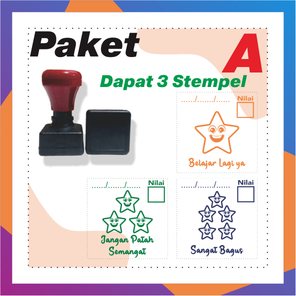 

Paket Stempel Nilai Guru TK | PAUD | SD