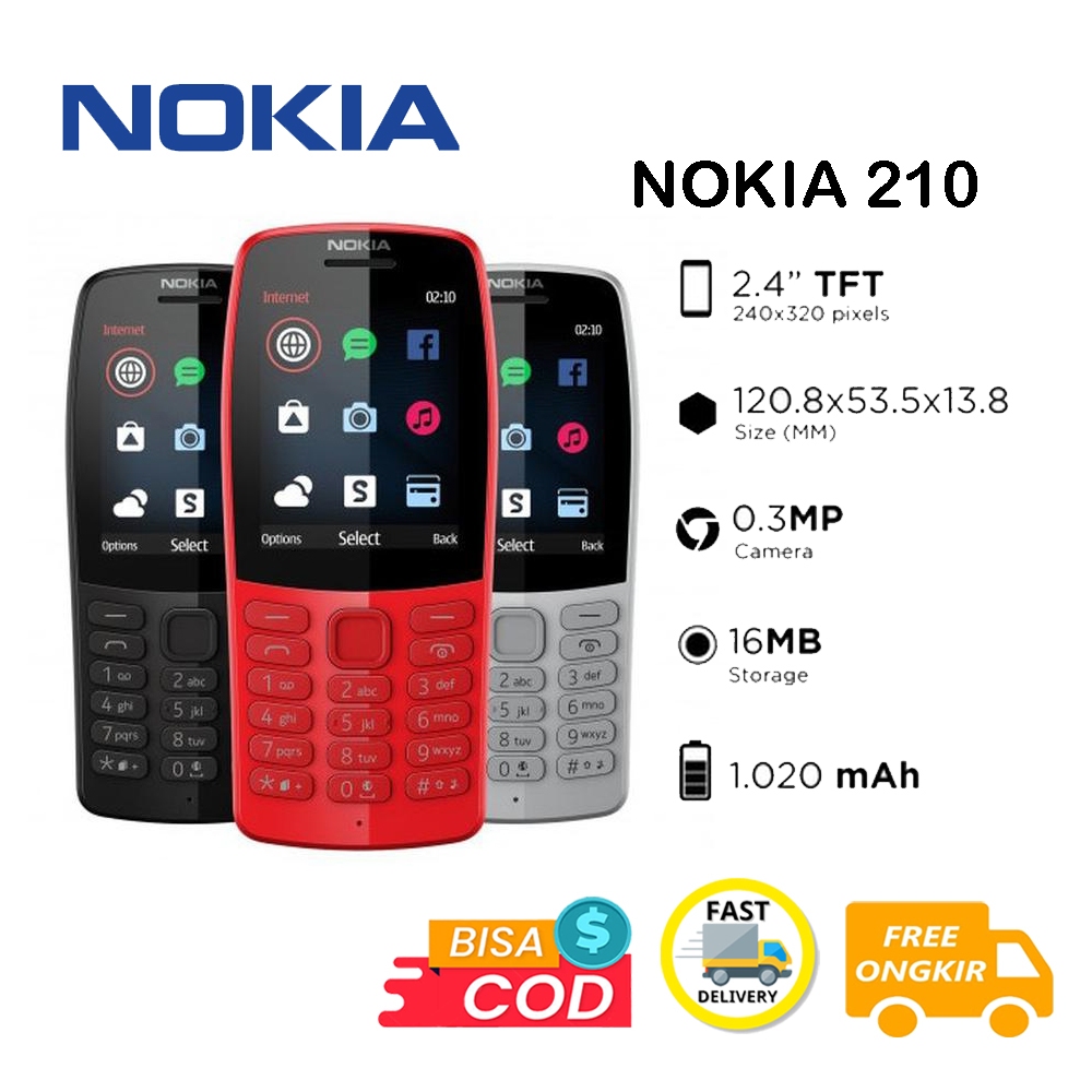 NOKIA 210 HP JADUL UNIK TERLARIS - BISA COD