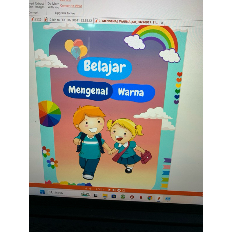 

LATIHAN SOAL TK / PAUD MENGENAL WARNA 31 LEMBAR