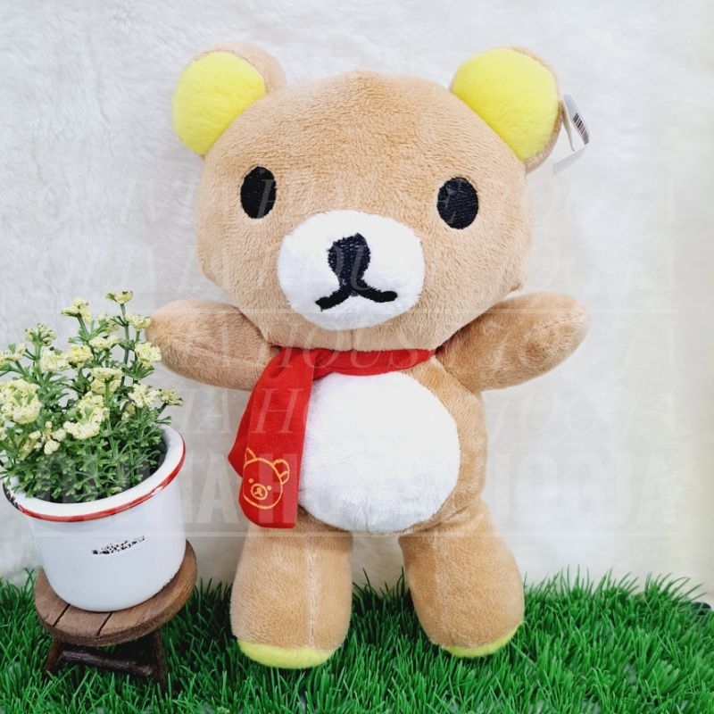 Boneka Rilakkuma Coklat Boneka Rilakkuma Syall Merah Boneka Rilakkuma Std