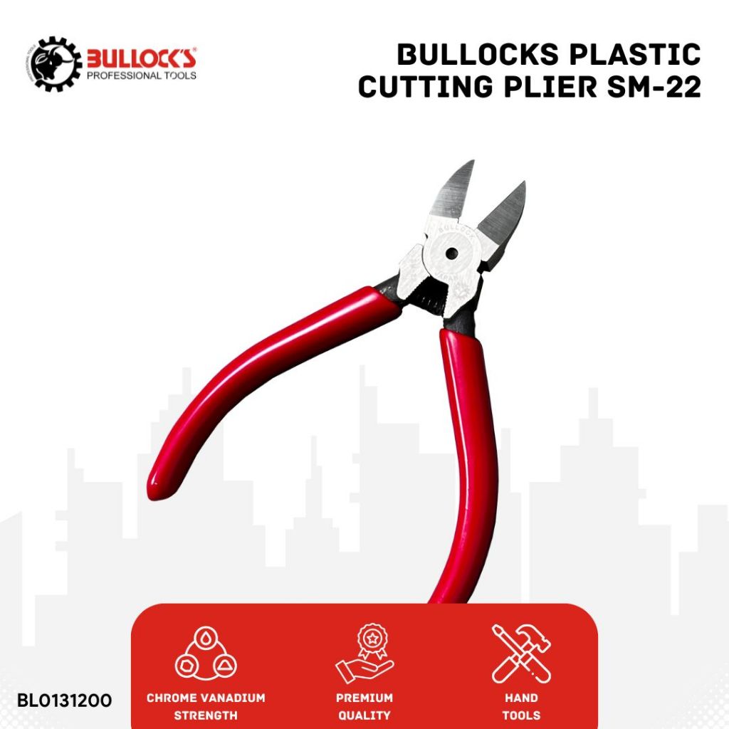 Tang Potong Mini 5 Inch Tang Gunting Kawat Kabel Plastic Cutting - BULLOCKS