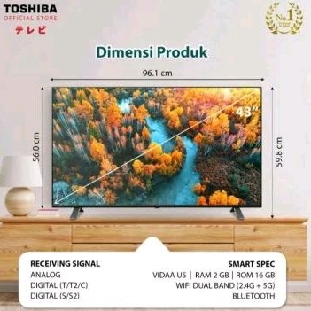 Toshiba UHD 4K Smart TV 50inch E330LP