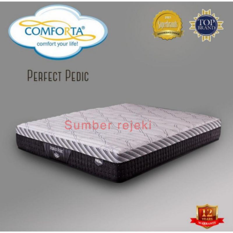comforta perfect pedic 200 x 200 matras springbed 200x200 kasur spring bed 200