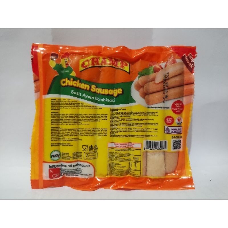 

Sosis ayam Champ 375 gr isi 15