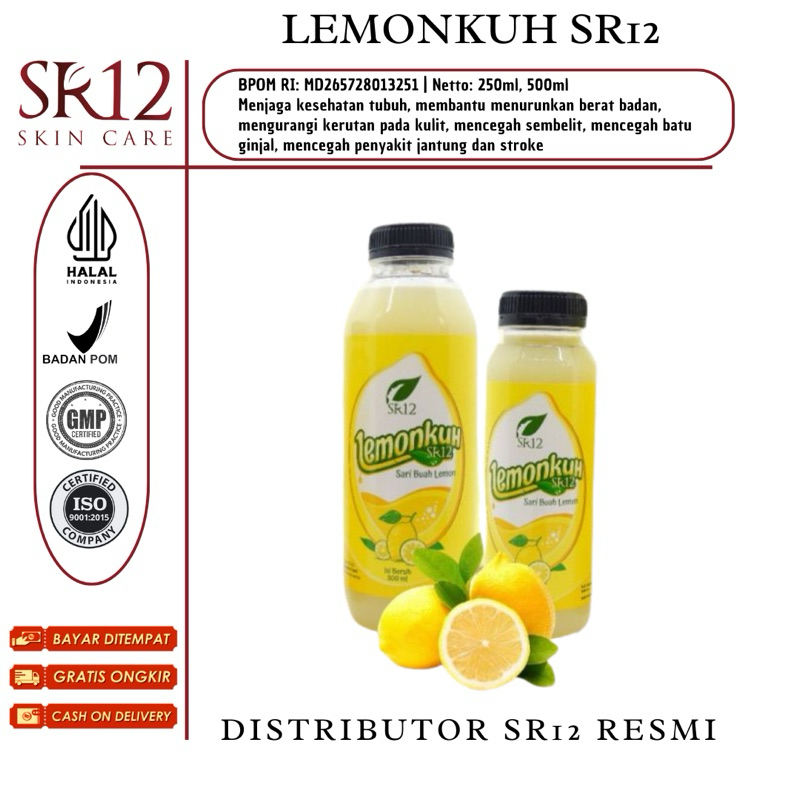 

Lemonkuh SR12 Sari Buah Lemon Asli Minuman Herbal Daya Tahan Tubuh dan Diet Alami 250 ml & 500 ml