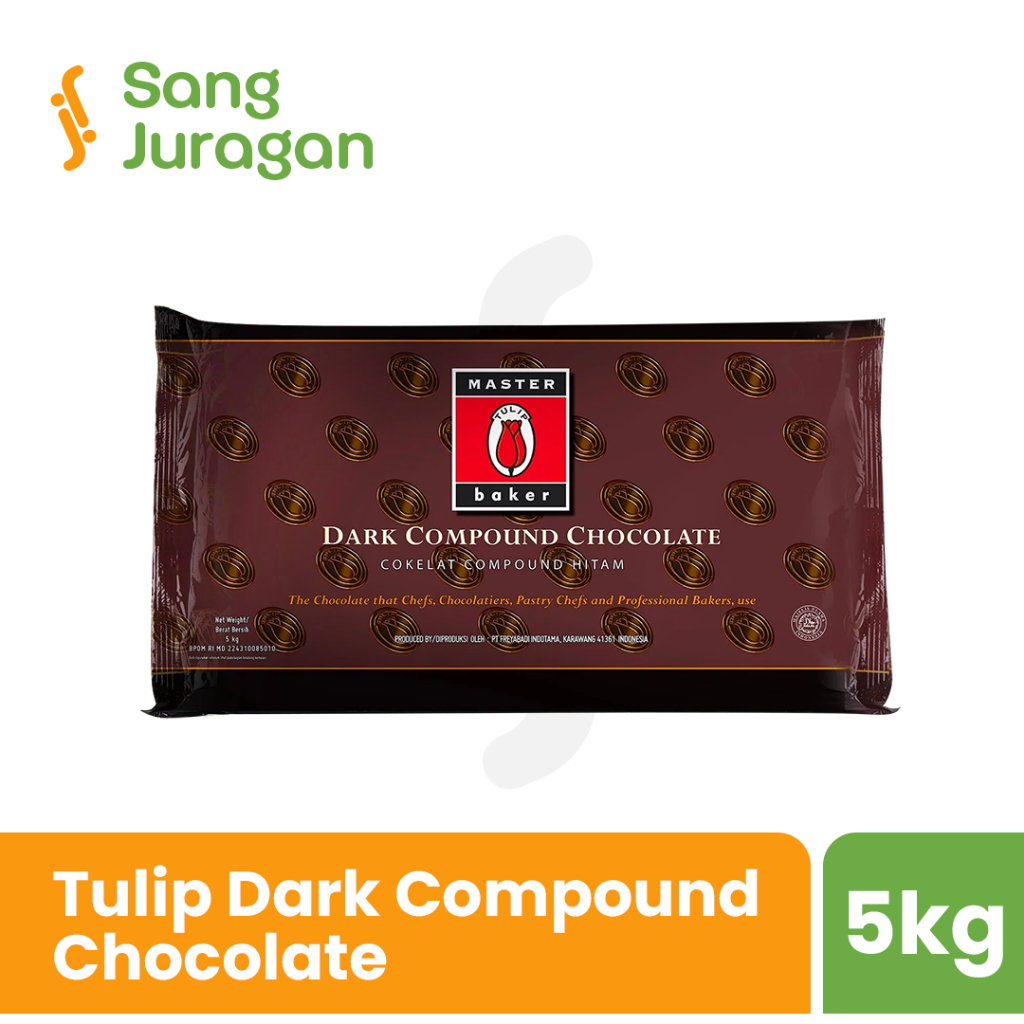 

Tulip Masterbaker Dark Compound Chocolate 5 Kg / Chocolate Compound Masterbaker Tulip