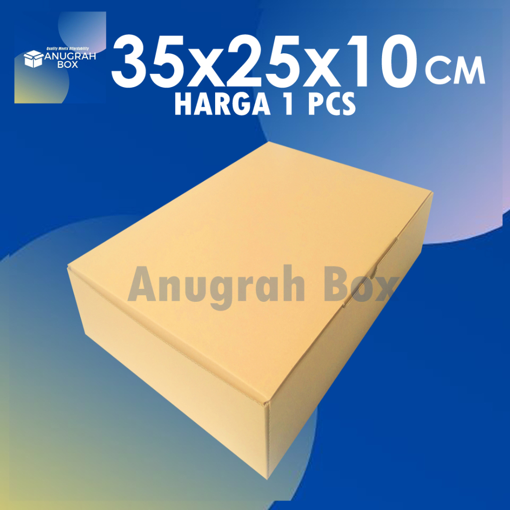 

Kardus uk. 35x25x10cm (ECER) Diecut box packing untuk kotak aksesories,kue,dll model box pizza