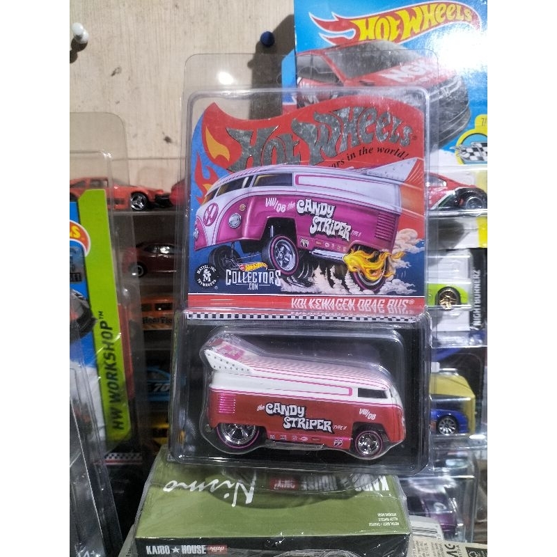 Hotwheels Dragbus RLC Pink varian logo pink