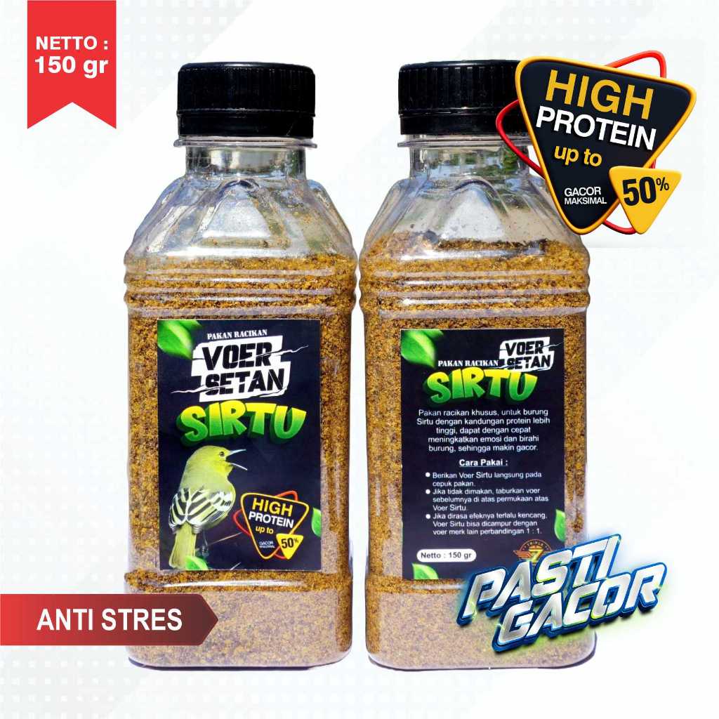 VOER SETAN SIRTU RACIKAN PAKAN BURUNG PENGACOR UNTUK SIRTU CIPOH CIPEUW