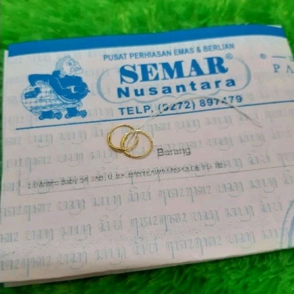 Anting Bayi Bulat 0,2gram 10karat semar nusantara