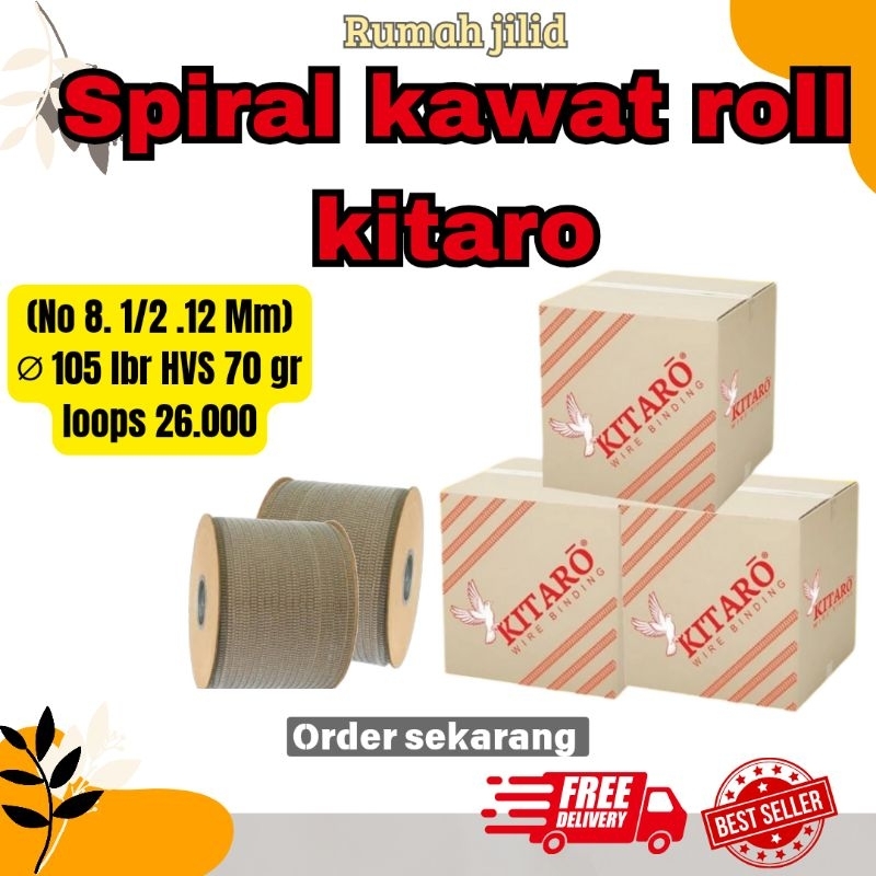 

SPIRAL KAWAT RING SPIRAL NO 8 1 per 2 roll hitam, putih