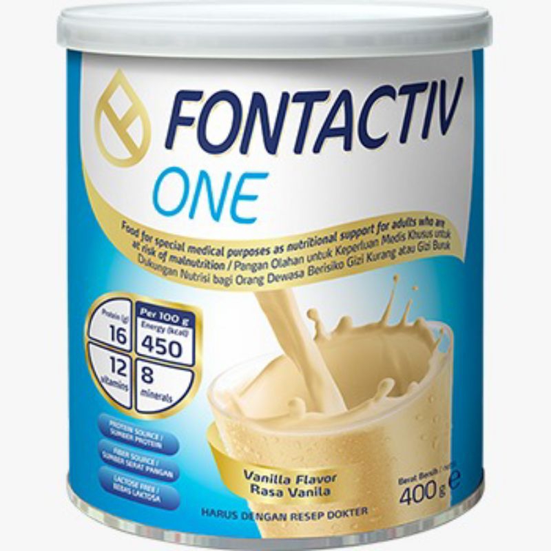 

SUSU FONTACTIVE ONE 400 gram - Fontactive Susu untuk Malnutrisi /SUSU IBU HAM