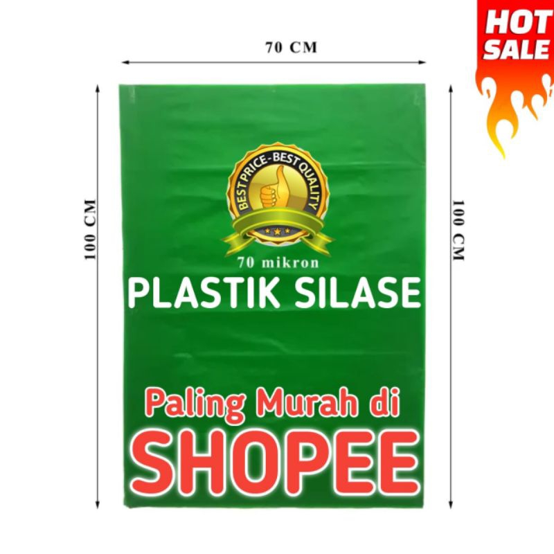 Plastik silase tebal 70 x 100 cm untuk silase fermentasi pakan ternak