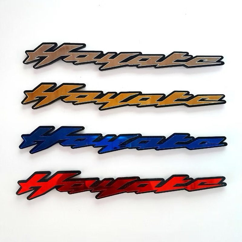 2 PCS/Sepasang Emblem Akrilik Motor Suzuki Hayate