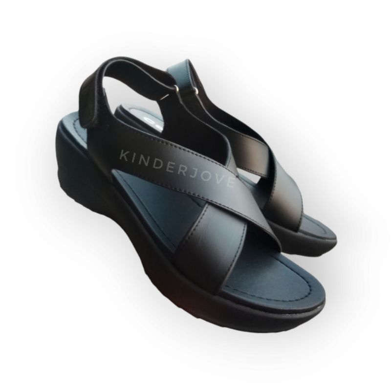 Wedges Sandal Tali Wanita Import Premium