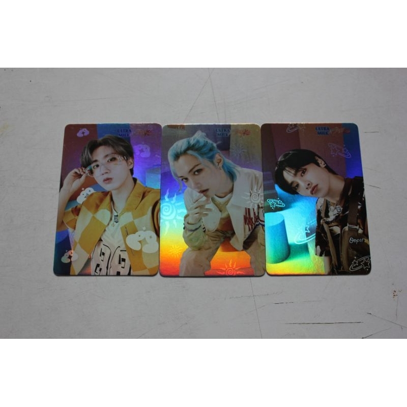 PHOTO CARD/PC ULTRA MILK X STRAY KIDS R1 HOLOGRAM & DAPATKAN HADIAH GRATIS