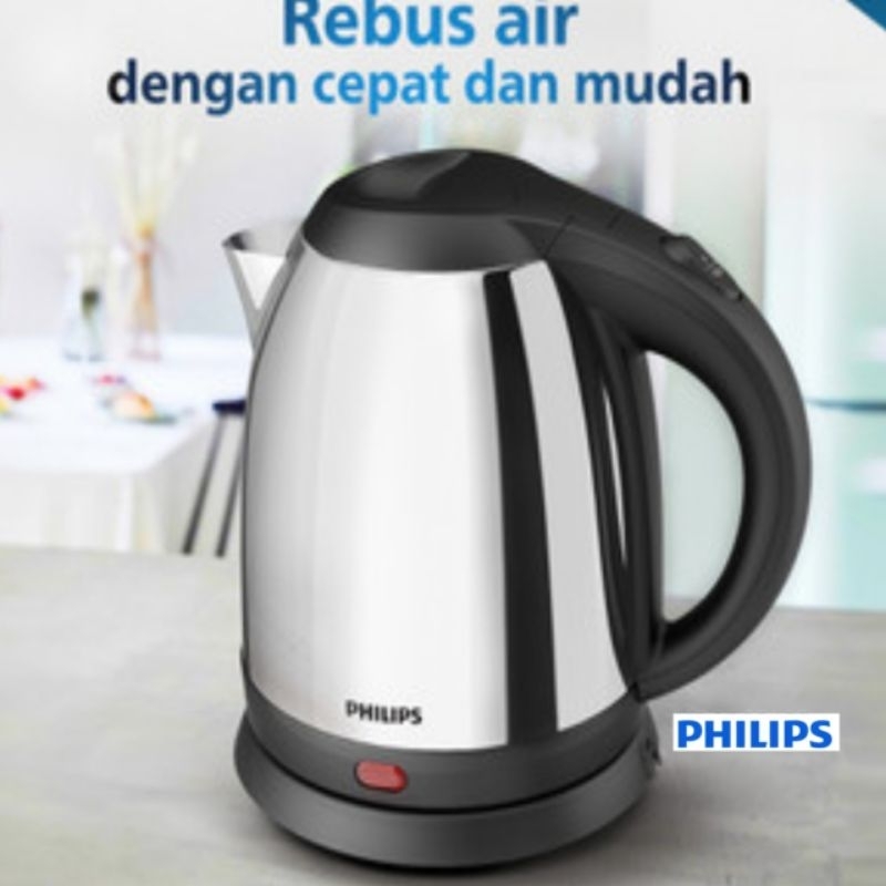 TEKO LISTRIK PHILIPS KATTLE LISTRIK 1,8 LITER 1500 WATT-TEKO MASAK AIR-PEMANAS AIR