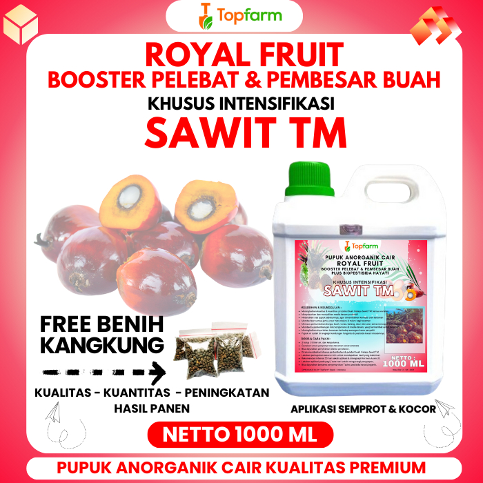 Pupuk Topfarm / Pupuk Khusus Sawit / Pupuk Cair Khusus Tanaman Sawit / Pupuk Organik Cair Khusus Saw