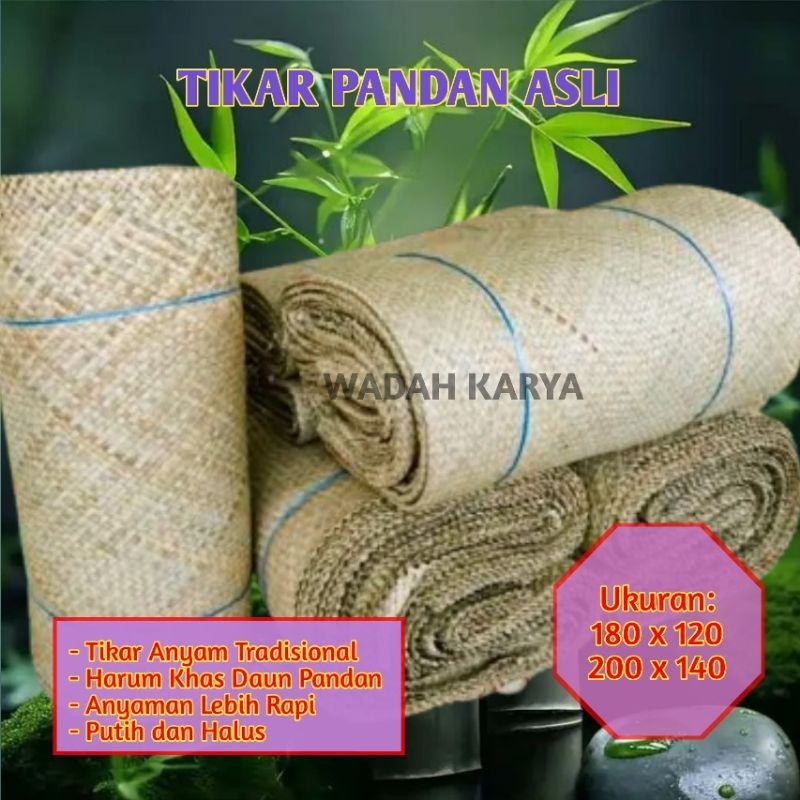 COD Tikar Pandan 180x120 | Tikar Jenazah | Samak Anyaman Asli Pandan Tikar Klasa Mayit | Samak Putih