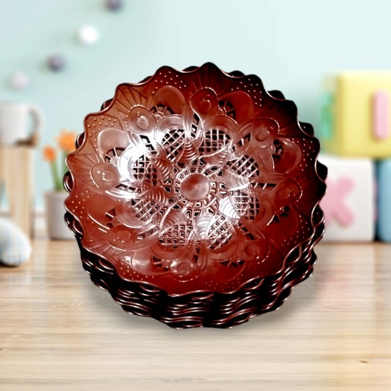 PIRING BUAH CEKUNG PLASTIK LUSINAN TEBAL