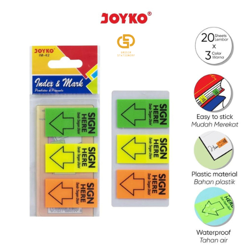 

Index & Mark Penanda Pembatas Joyko IM-42 Plastik (1 Pcs)