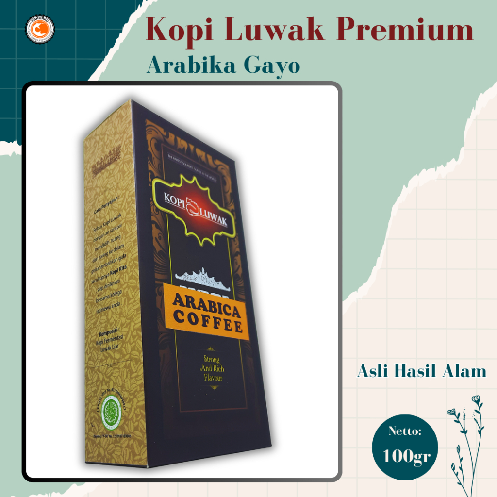 

Kopi Luwak Liar Premium 100gr Arabika Asli – Eksklusif, Otentik, & Edisi Terbatas dalam Kotak Mewah