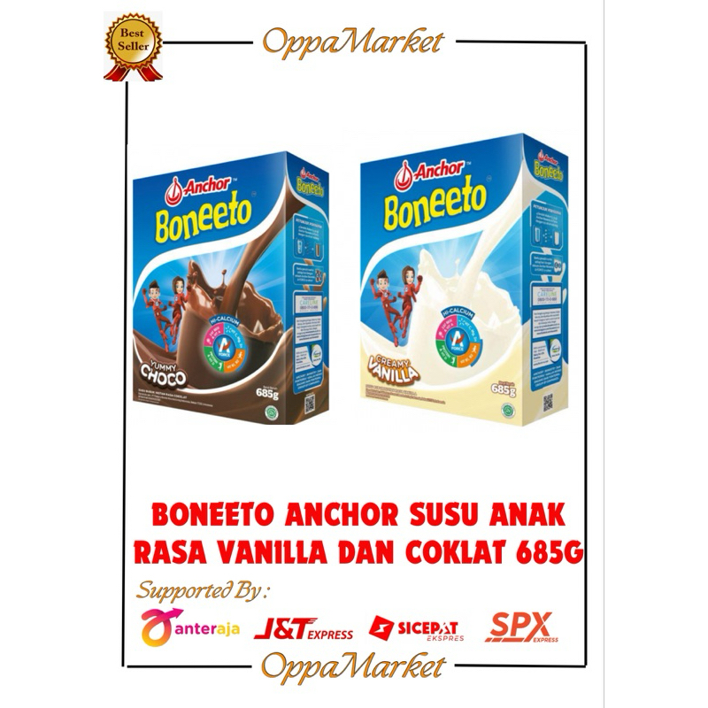 

BONEETO ANCHOR SUSU ANAK RASA VANILLA DAN COKLAT 685G