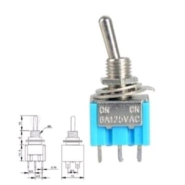 SWITCH TOGLE 3 PIN KECIL TOGLE SWITCH TONGKAT 3 PIN ON - OFF