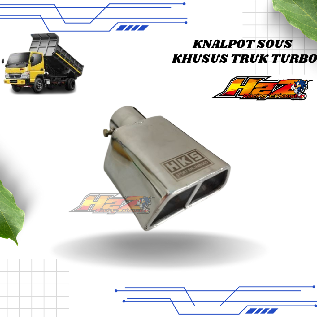 Knalpot HKS sos suos sous Canter turbo Hino Dutro Engkel Turbo Dyna Truk turbo khusus truk turbo