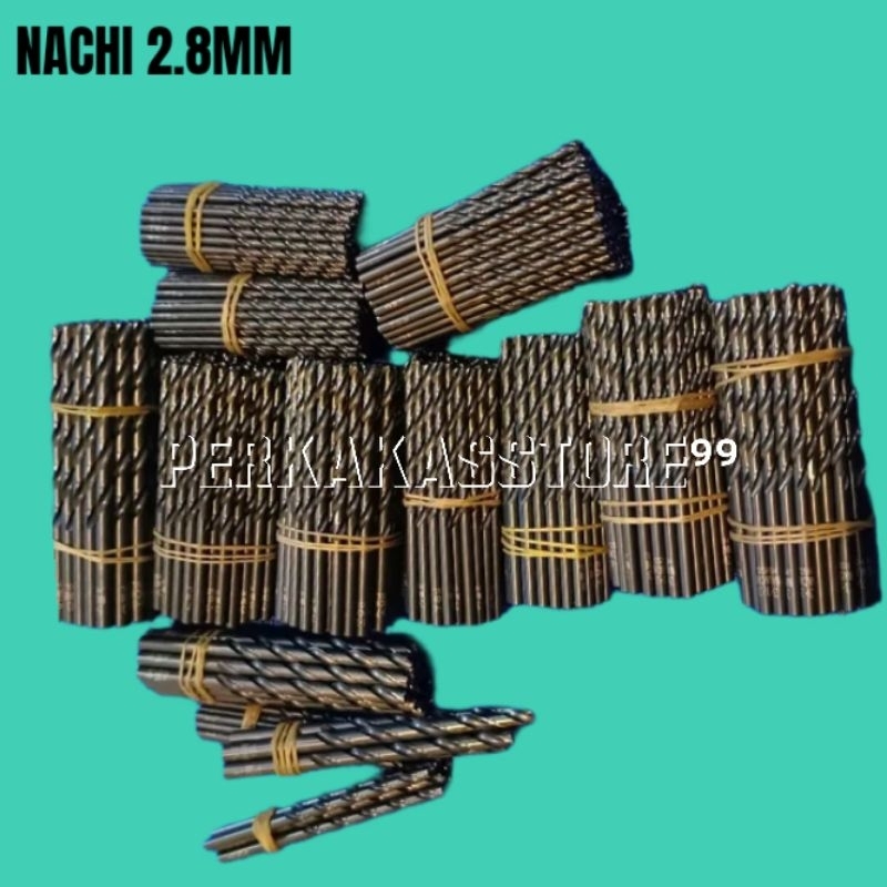 mata bor besi 2.8mm hss Nachi bekas mulus utuh