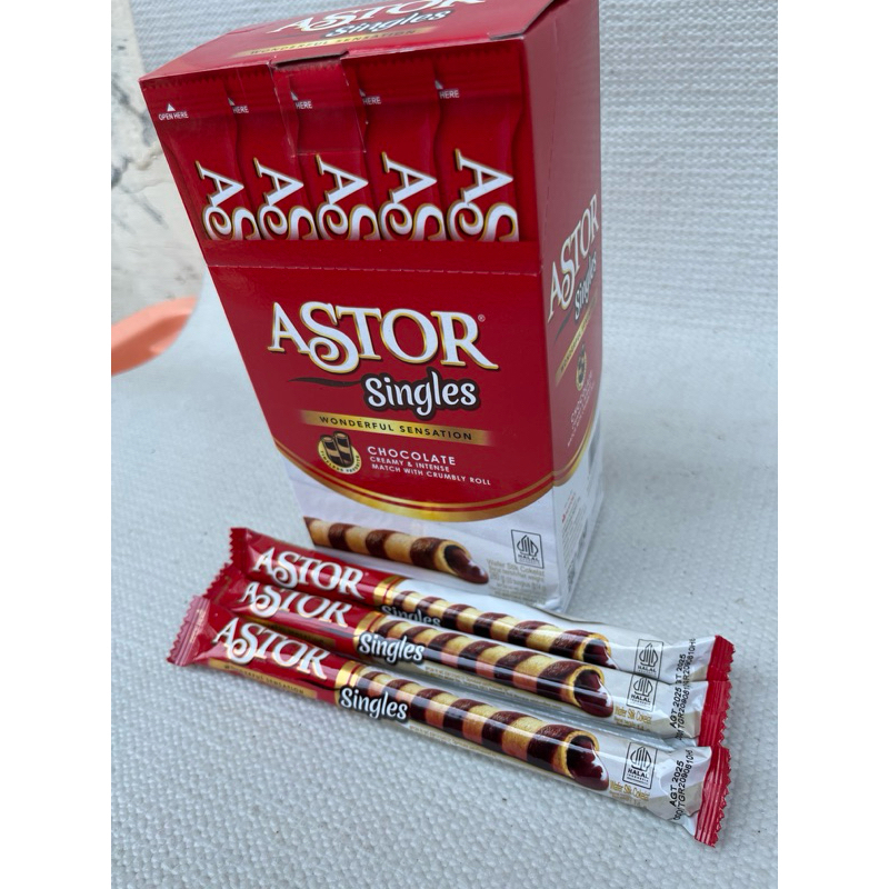 

PROMO ASTOR SINGLE WAFFER ROLL STIK COKLAT ISI 20 CEMILAN ENAK