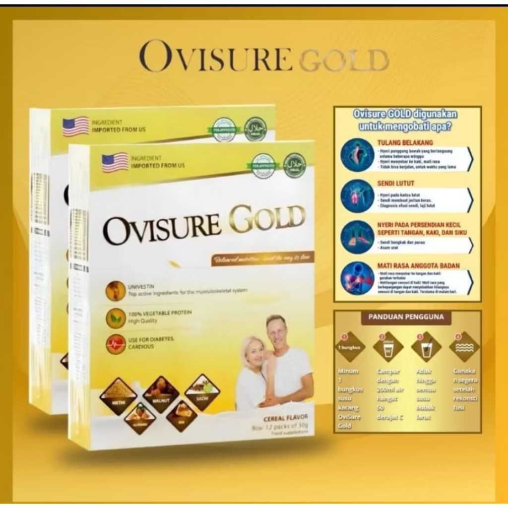 

COD-OVISURE GOLD SUSU VITAMIN TULANG DAN SENDI NYERI OTOT ASTEOPOROSIS