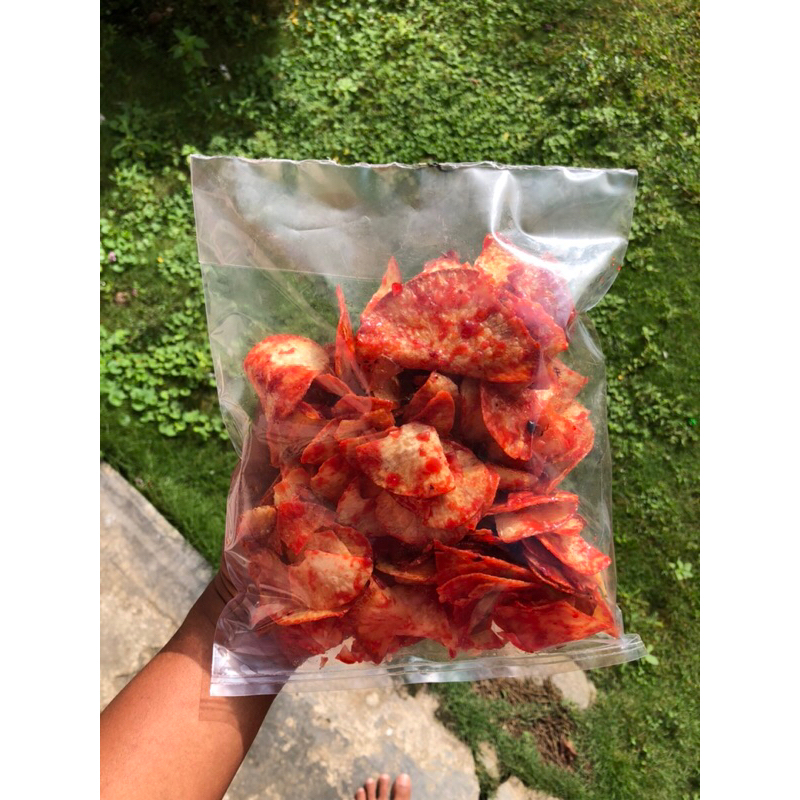 

Keripik ubi pedas manis kiloan 250g