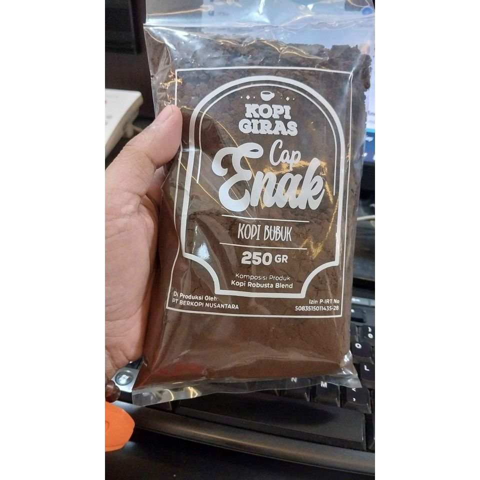 

Kopi Robusta Giras 250Gr Cap Enak