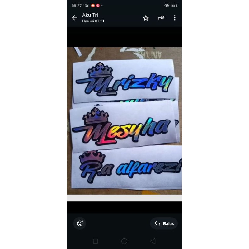 

stiker nama rikues bebas