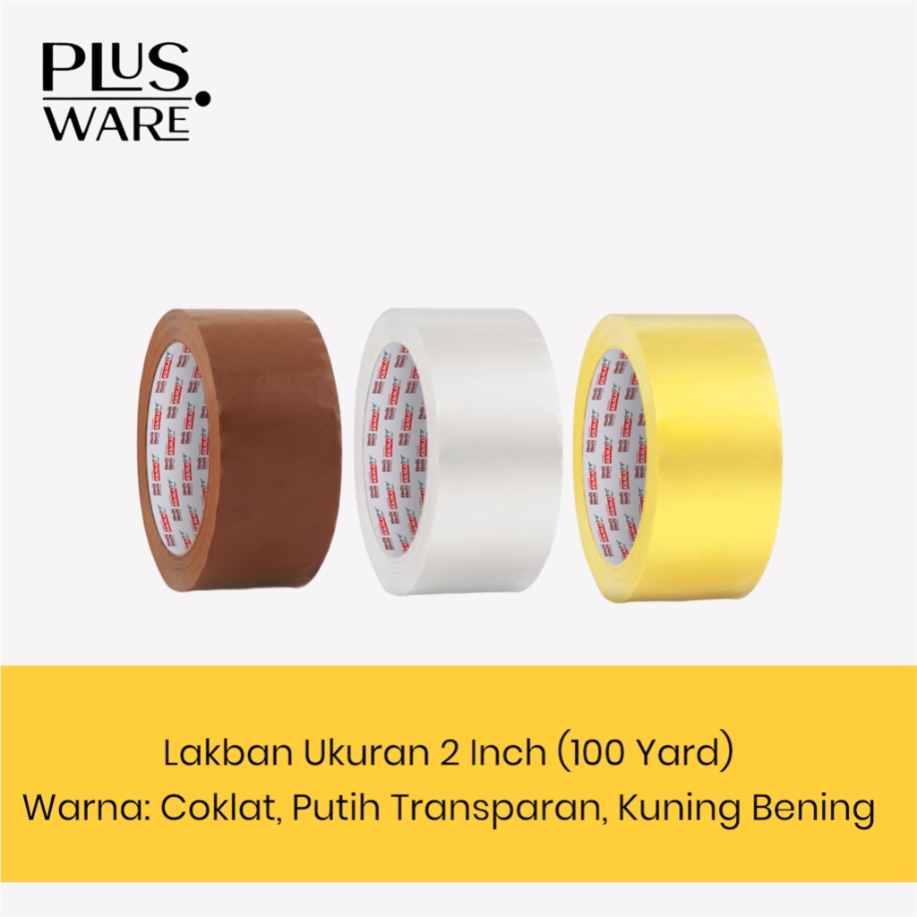 

Lakban Premium Tape 2 Inch 100 Yard Perekat Selotip Isolasi Besar Premium Tebal