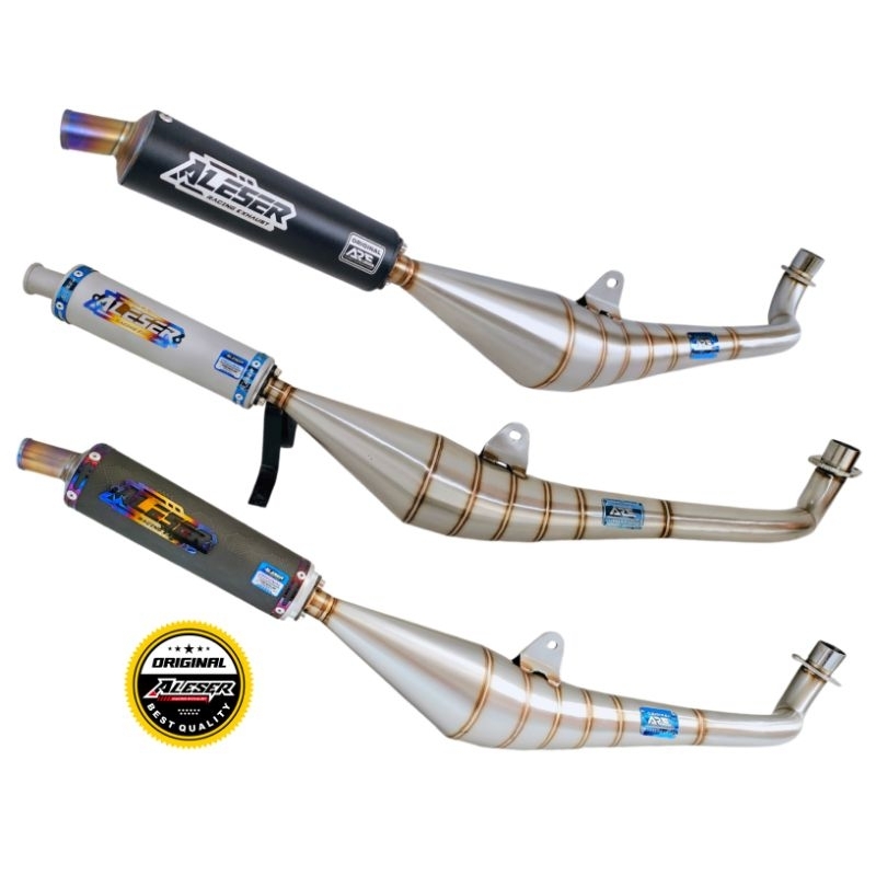 Knalpot f1zr kolong samping original premium aleser racing exhaust Stainless