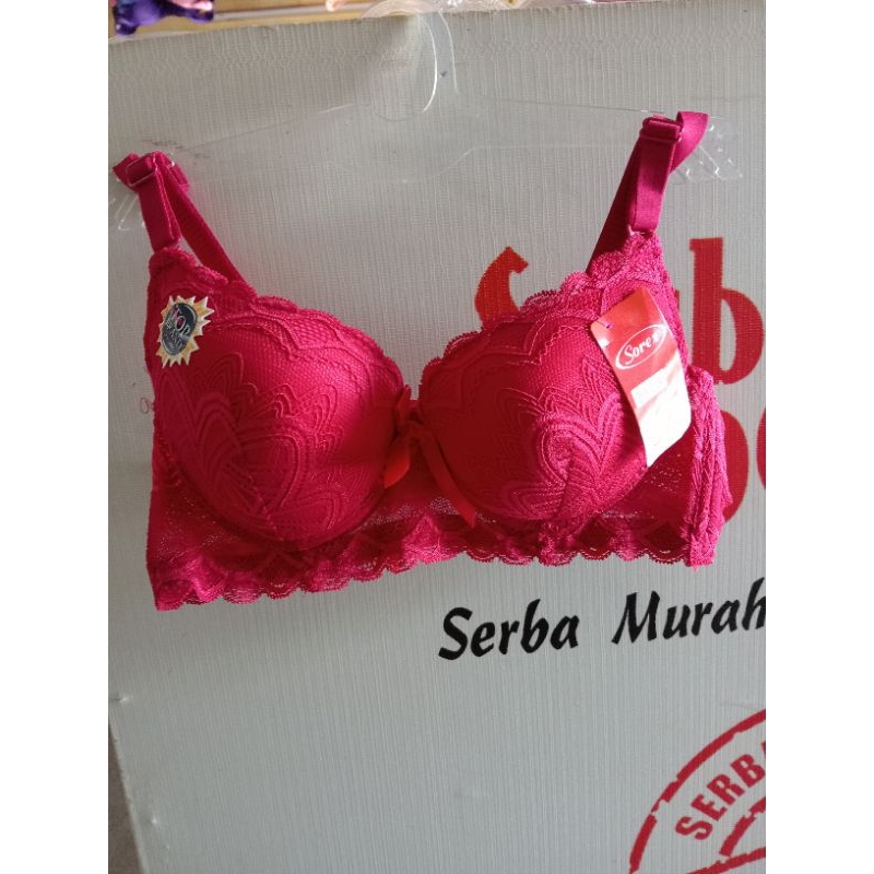 bra brukat sorex 34224/bra sorex/bra brukat/bra warna maroon/
