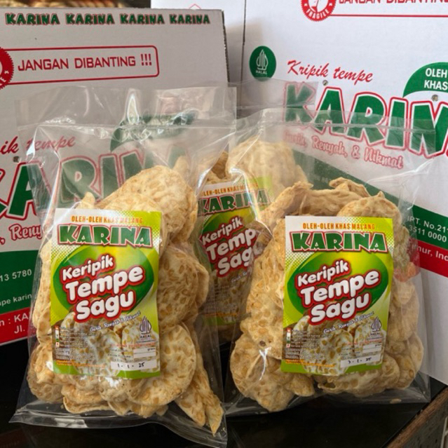 

Keripik Tempe Sagu KARINA | OLEH - OLEH Khas Kota Malang | KERIPIK TEMPE SAGU 200GRAM