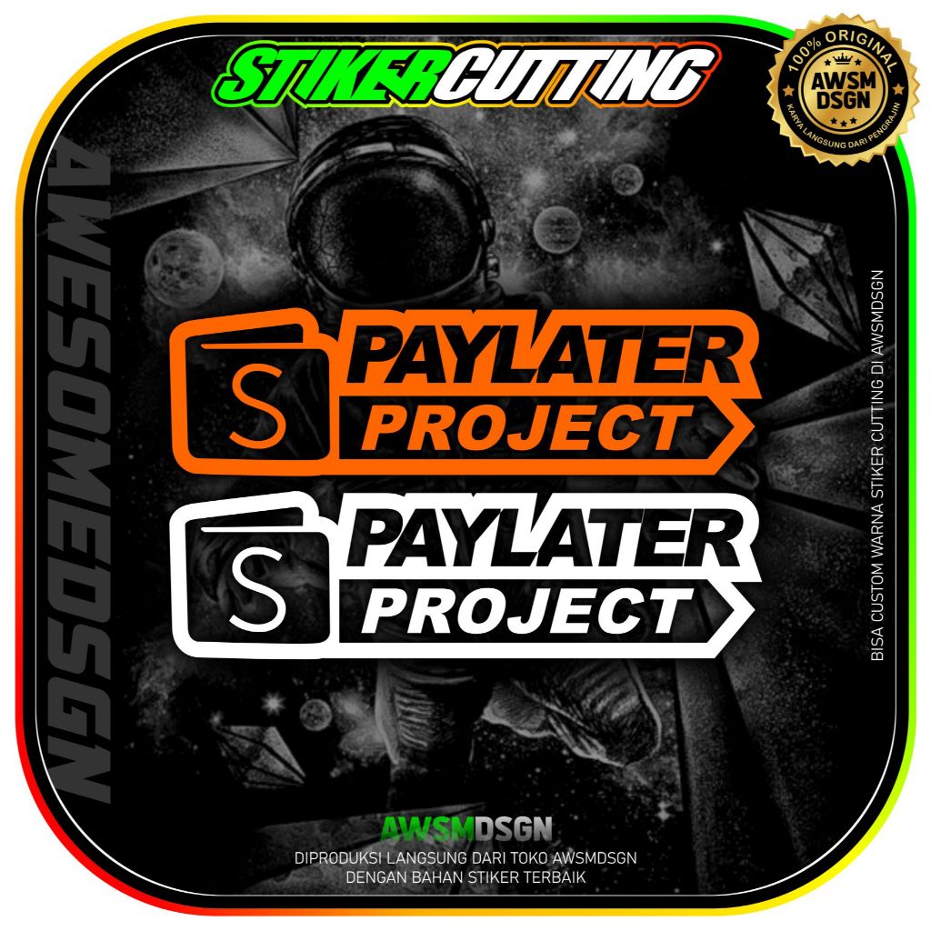 stiker cutting s paylater project shopee
