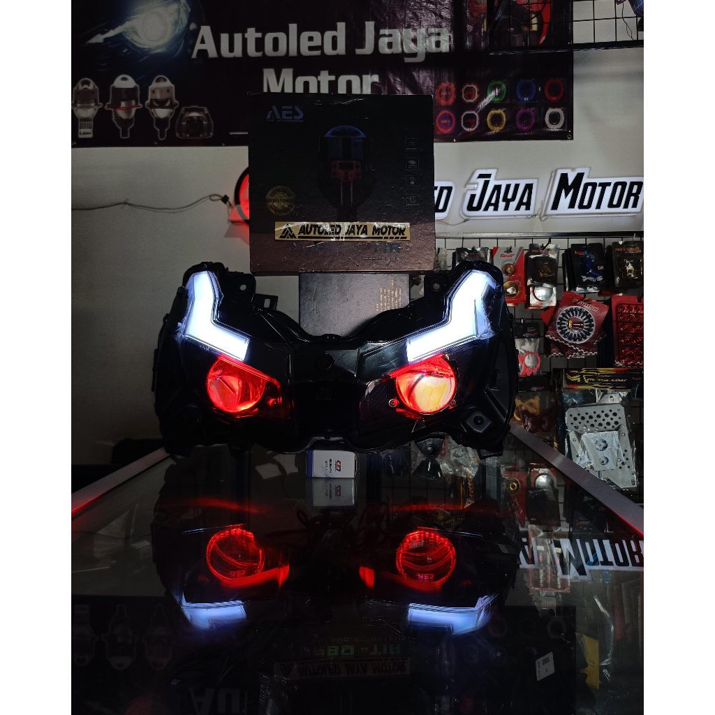 HEADLEMP FULLSET HONDA ADV 150 / 160 PROJIE BILED AES TURBO TIR