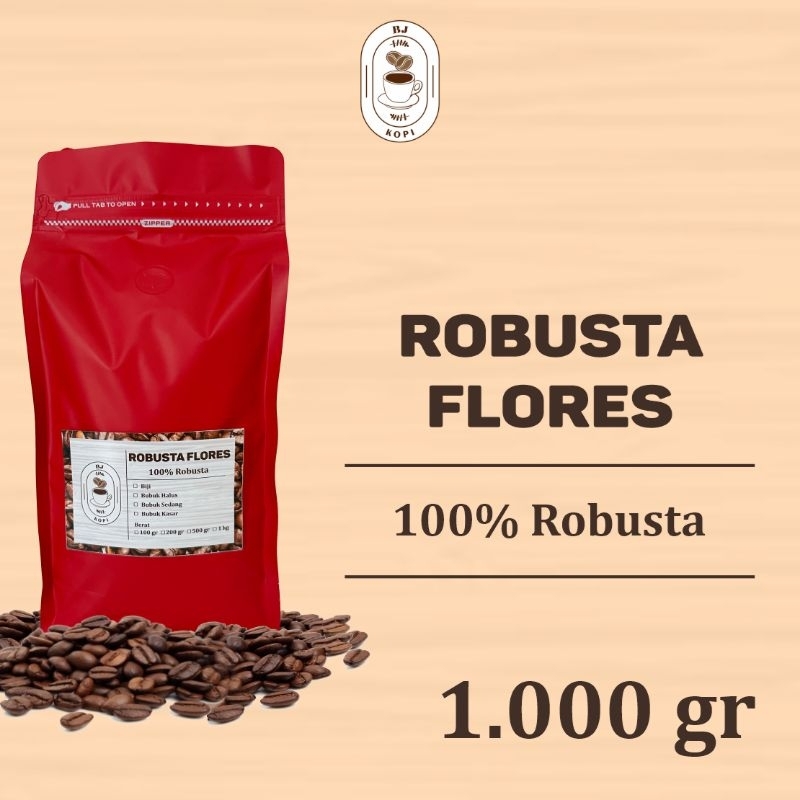 

Kopi Robusta Flores Robusta Coffee Roast Beans 1000gr Biji Bubuk