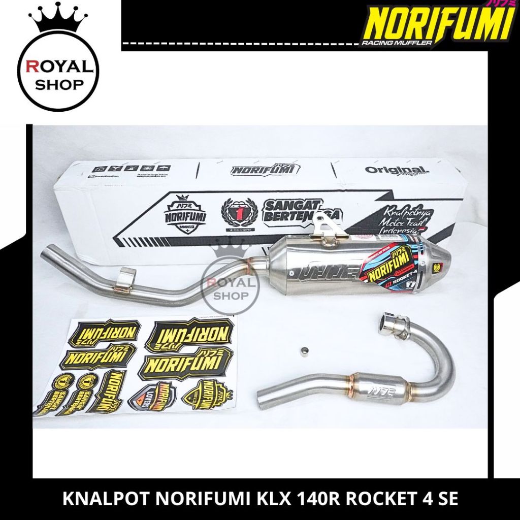 KNALPOT NORIFUMI KLX 140R ROCKET 4 SE