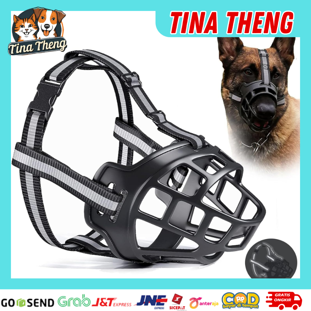 Penutup Mulut Anjing" ANJING BESAR"Brongsong Anjing Dog Muzzle - Penutup Mulut Anjing/Dog Muzzle Mou